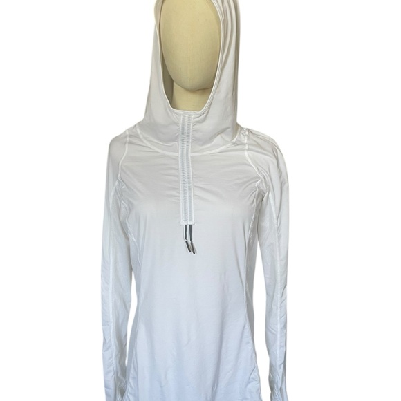 Lululemon Athletics Lululemon Run: In The Sun Pullover White Long Sleeve Sz 8 - Picture 9 of 15